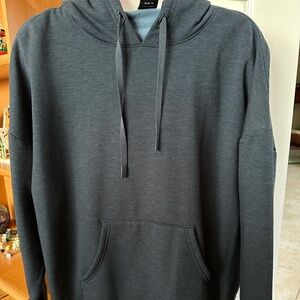 Women’s Athletic Works Fleece Pullover Hoodie Size XL Navy Blue